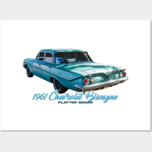 1961 Chevrolet Biscayne Flattop Sedan Posters and Art